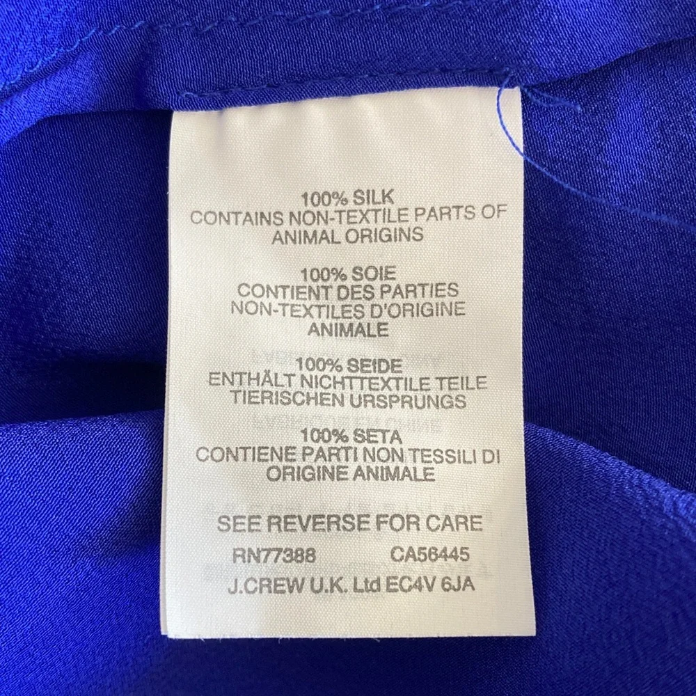 J. Crew 10 Blue Women's Top Long Sleeves
